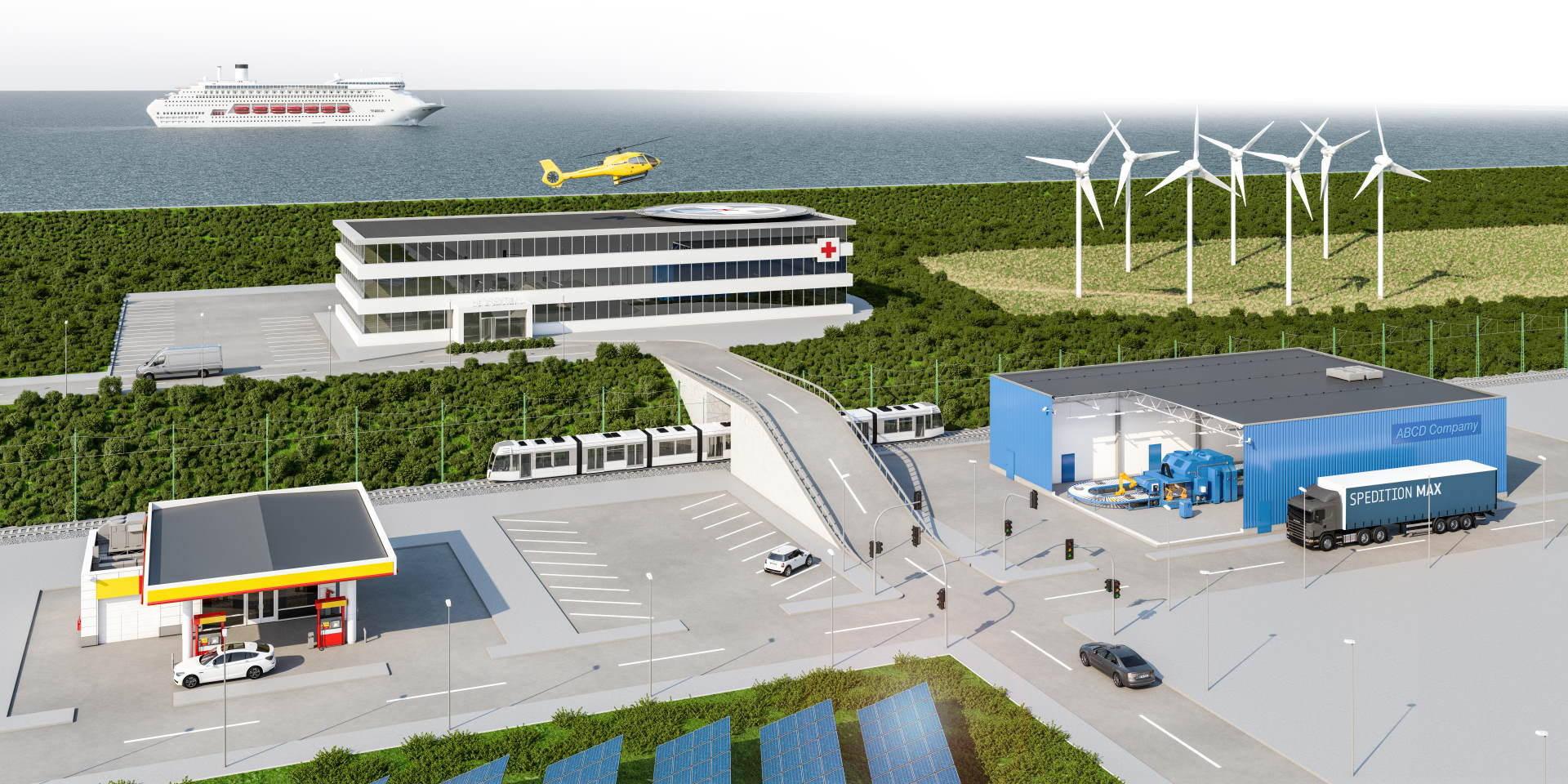 Rendering Industriezweige